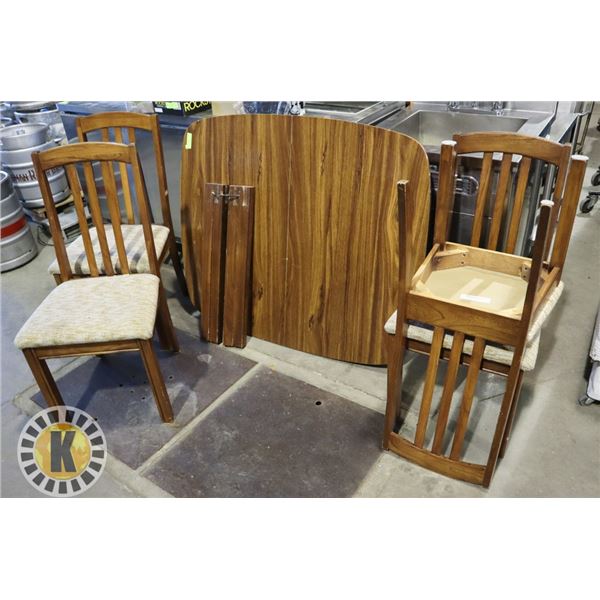 DINING TABLE WITH 4 CHAIRS