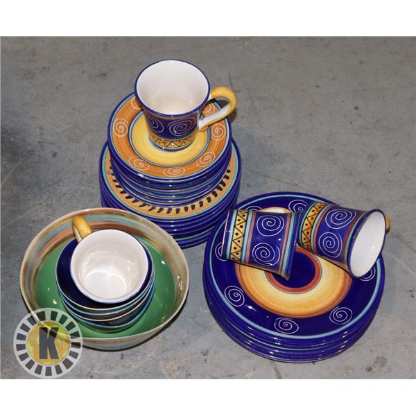 BOX OF PIER 1 DISHES