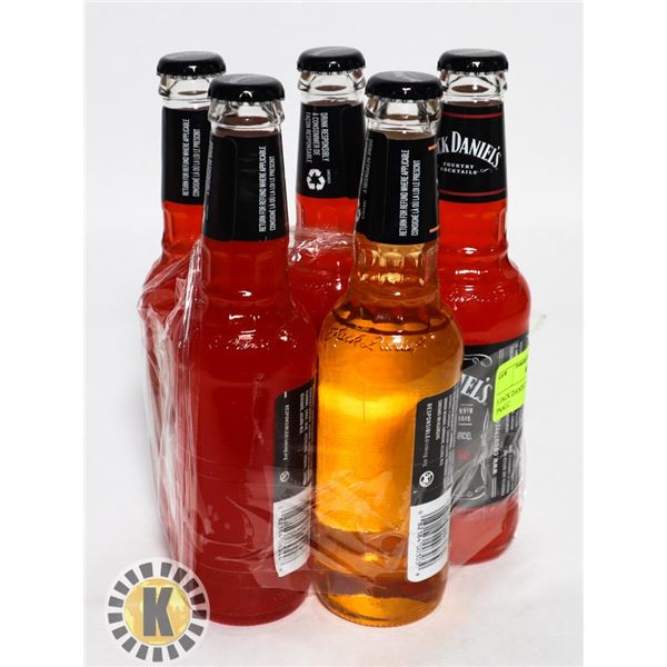 5 JACK DANIEL'S ASSORTED 296ML. 5%ALC.