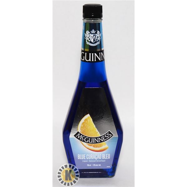 MCGUINNESS BLUE CURACAO LIQUOR 750ML 15%