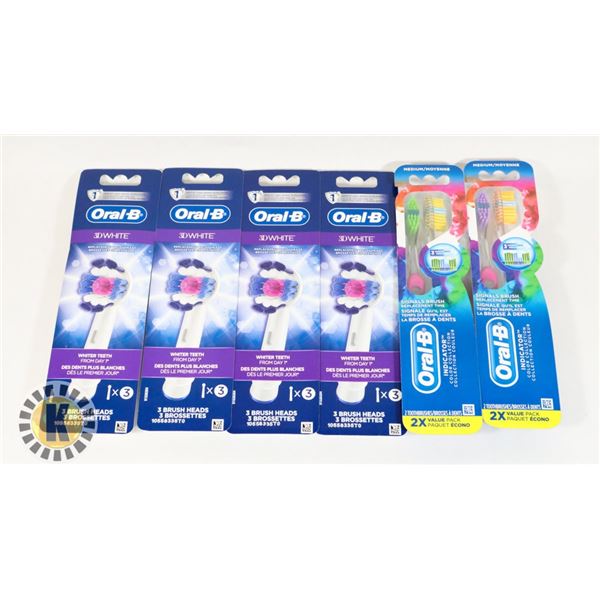 BAG OF ORAL-B TOOTH-BRUSHES