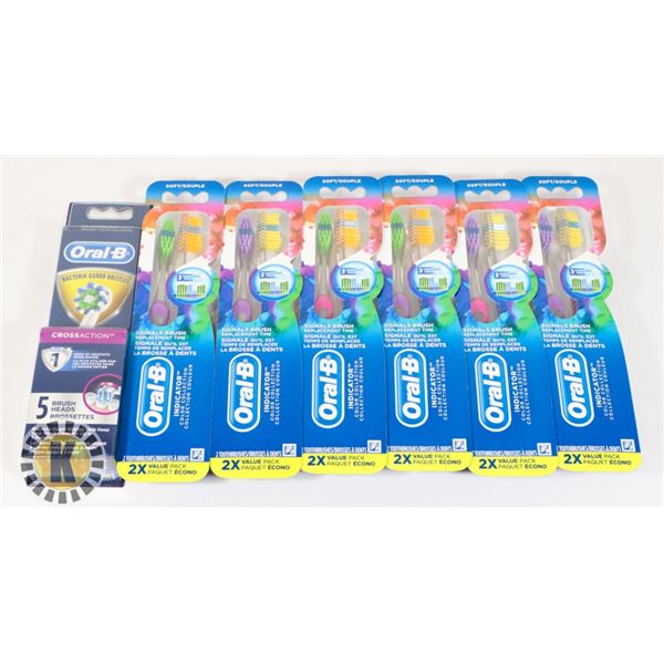 BAG OF ORAL-B TOOTH-BRUSHES