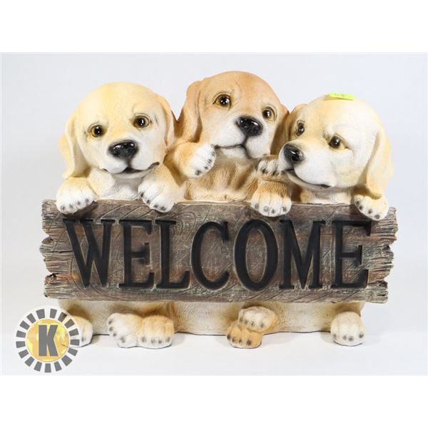 3 PUPPY WELCOME DECORATIONS