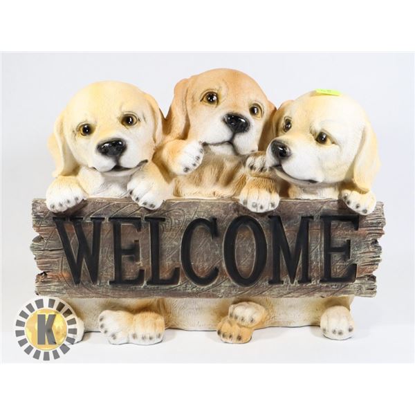 3 PUPPY WELCOME DECORATIONS