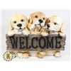 Image 1 : 3 PUPPY WELCOME DECORATIONS