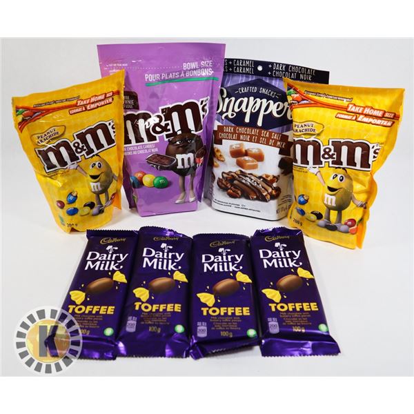 BAG OF ASSORTED CHOCOLATE INCLUDES M&M