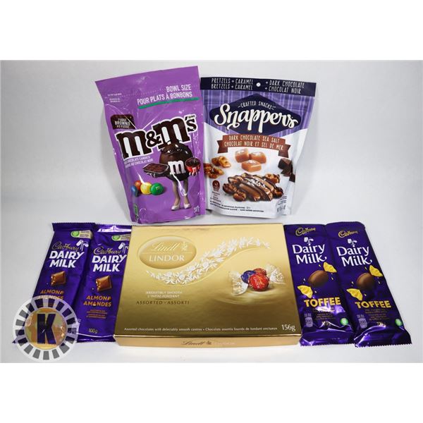 BAG ASSORTED CHOCOLATE INCLUDES M&M, LINDT LINDOR
