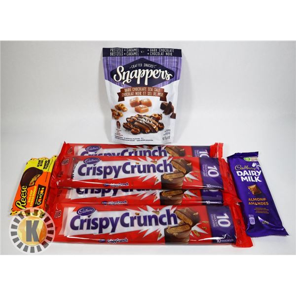 BAG OF ASSORTED CHOCOLATE INCLUDES CRISPY CRUNCH