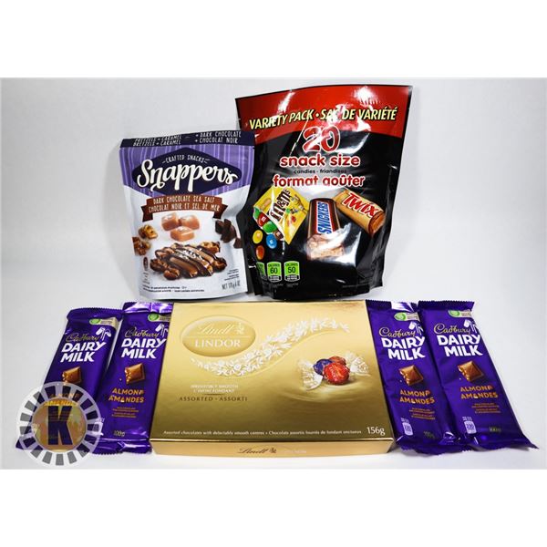 BAG OF ASSORTED CHOCOLATE INCLUDES LINDT LINDOR