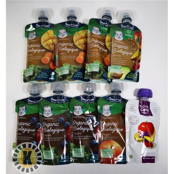 BAG OF ASSORTED BABY SNACKS INCLUDES SMART FLOW