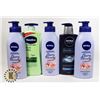 Image 1 : BAG OF ASSORTED NIVEA AND VASELINE BODY LOTION