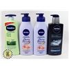Image 1 : BAG OF ASSORTED NIVEA AND VASELINE BODY LOTION