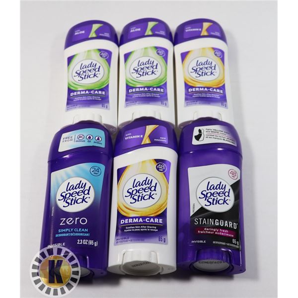 ASSORTED BAF OF NEW LADY SPEED STICK