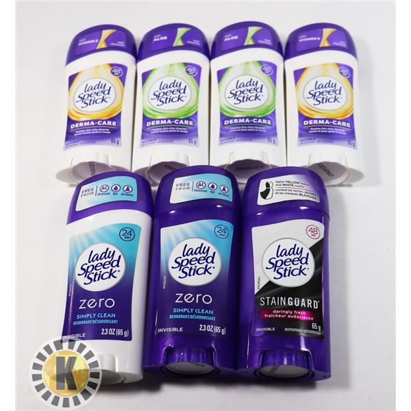 ASSORTED BAF OF NEW LADY SPEED STICK