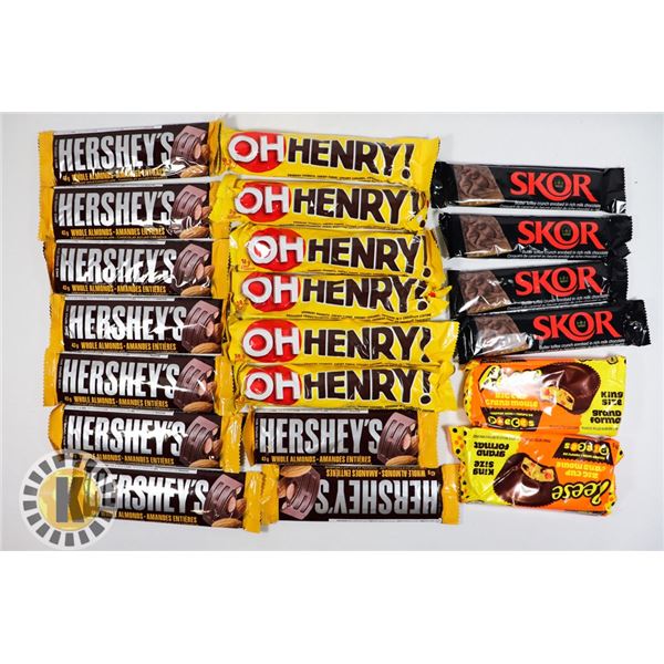 BAG OF ASSORTED CHOCOLATE INCLUDES O HENRY&HERSHYS