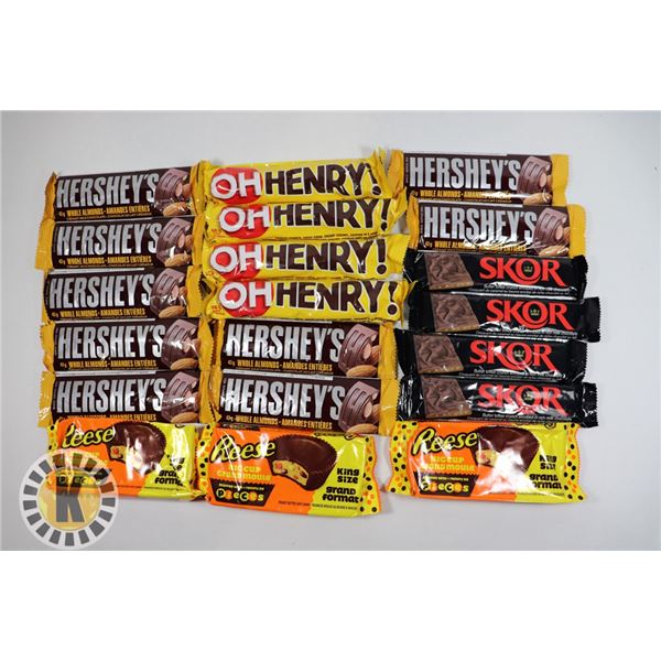 BAG OF ASSORTED CHOCOLATE INCLUDES O HENRY&HERSHYS