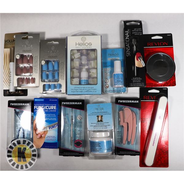BAG OF ASSORTED BEAUTY PRODUCTS