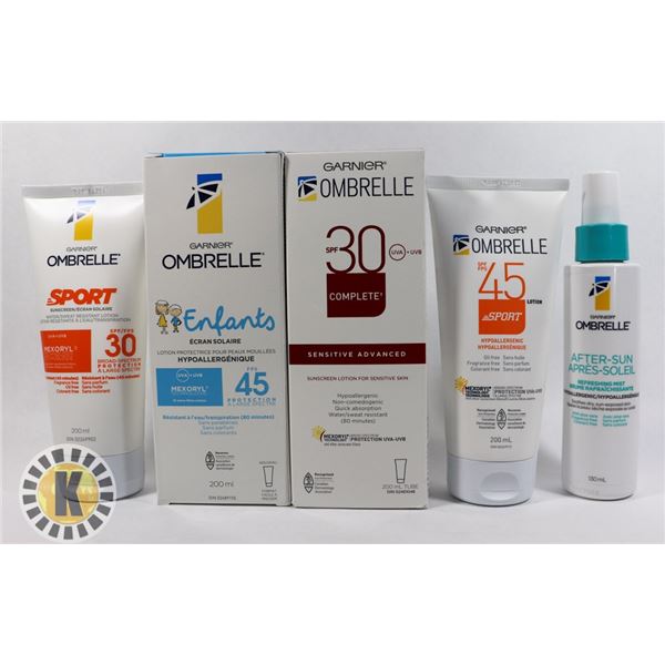 BAG OF GARNIER OMBRELLE SUNSCREEN