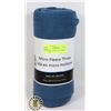 Image 1 : NEW BLUE MICRO FLEECE THROW BLANKET