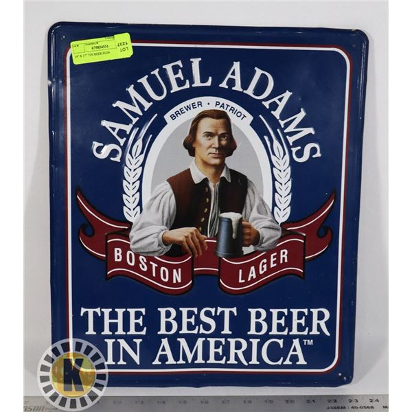 14" X 17" TIN BEER SIGN