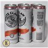 Image 1 : 6 PACK WHITE CLAW. RUBY GRAPEFRUIT 5% ALC.  355ML
