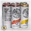 Image 1 : 6 PACK WHITE CLAW. ASSORTED FLAVORS 5% ALC.  355ML
