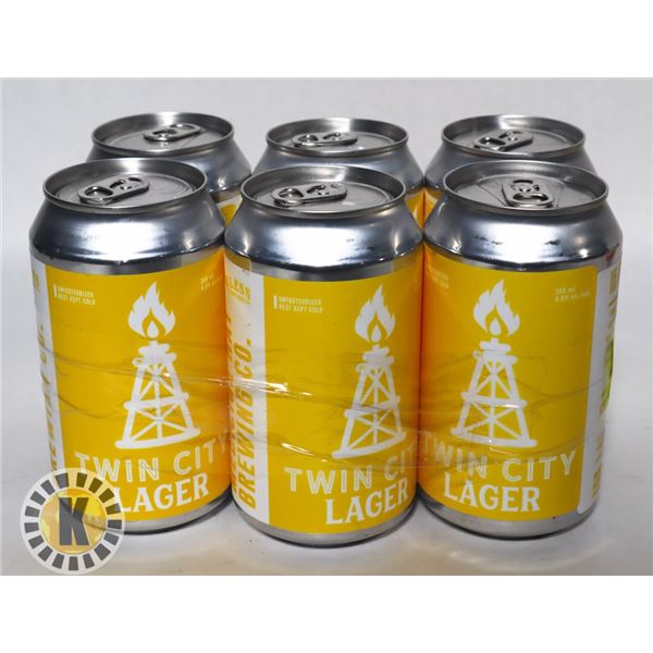 6 TWIN CITY LAGER 4.9%ALC.  355ML