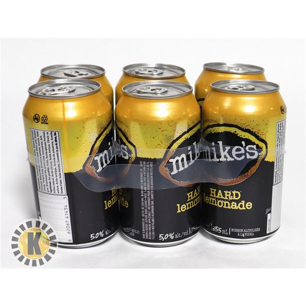 6 PACK MIKE'S HARD LEMONADE 355ML; 5.0% ALC.