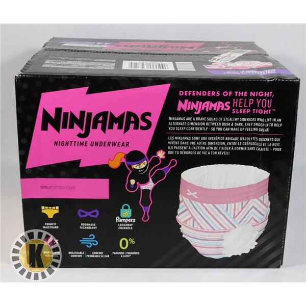 CASE OF PAMPERS NINJAMAS SIZE S/M