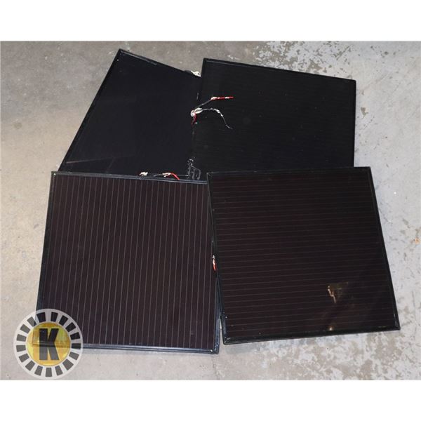 4 12" BY 12" SOLAR PANELS