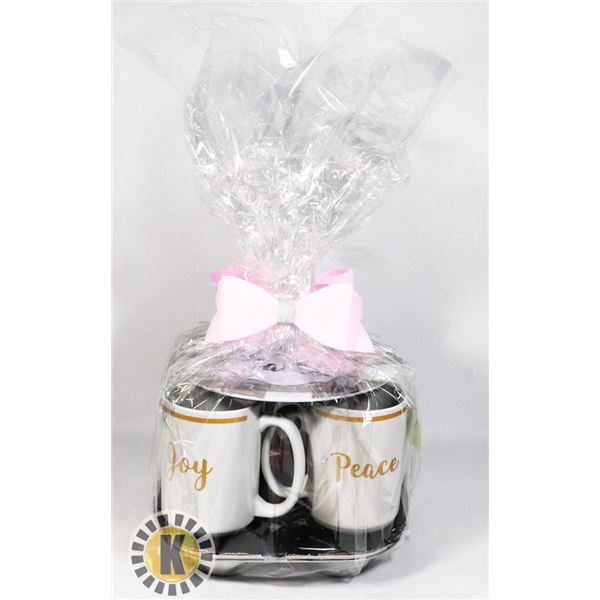 NEW COFFEE TIME GIFT SET, HAS 4 MUGS, MUFFIN PAN,