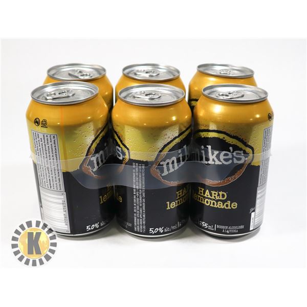 6 PACK MIKE'S HARD  LEMONADE 355ML; 5.0% ALC.