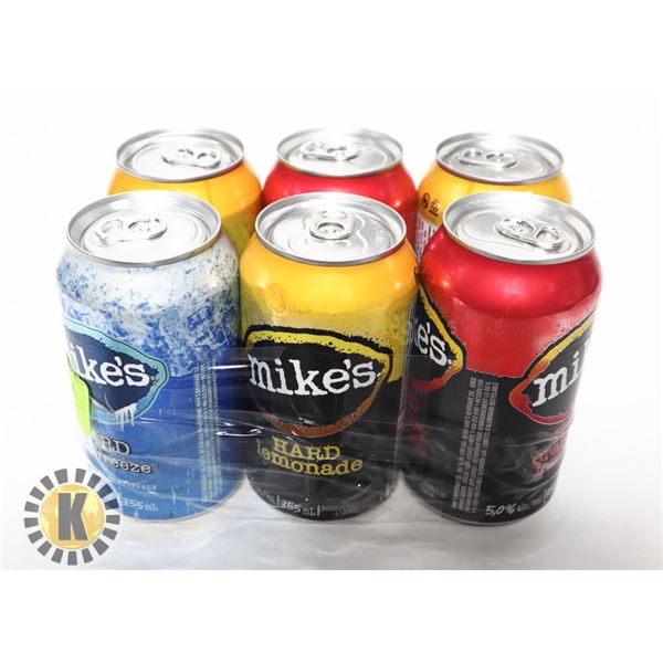MIKE'S HARD ASSORTED 6 *355ML; 5.0% ALC.