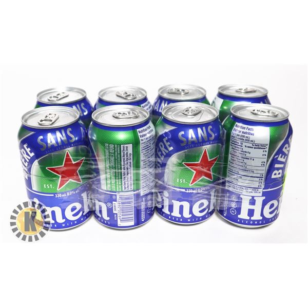 HEINEKEN 8 * 330ML; 0.0 % ALC.