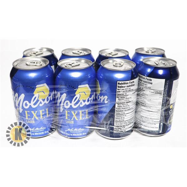 MOLSON EXCEL LAGER  8 * 330ML; 0.5 % ALC.