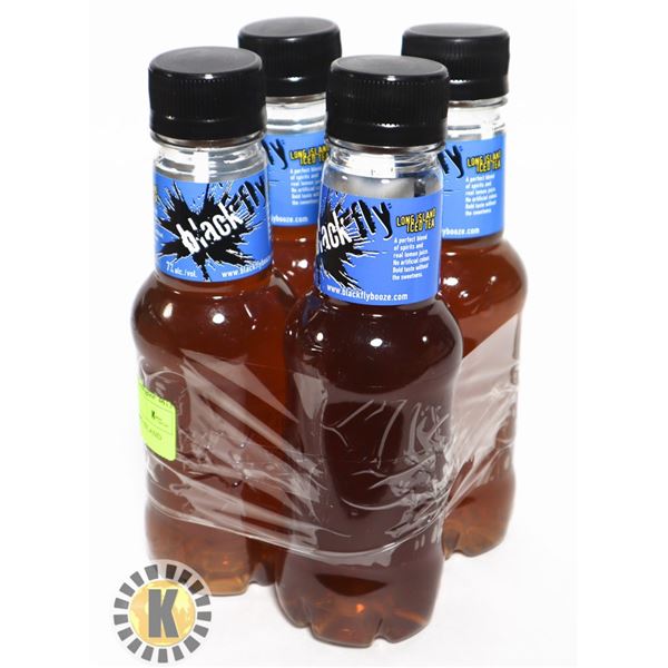 4 PACK BLACK FLY LONG ISLAND ICE TEA  400ML 7%ALC.