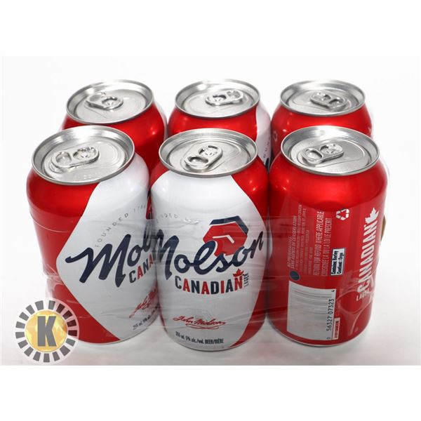 MOLSON CANADIAN 6 * 355ML; 5.0%ALC.