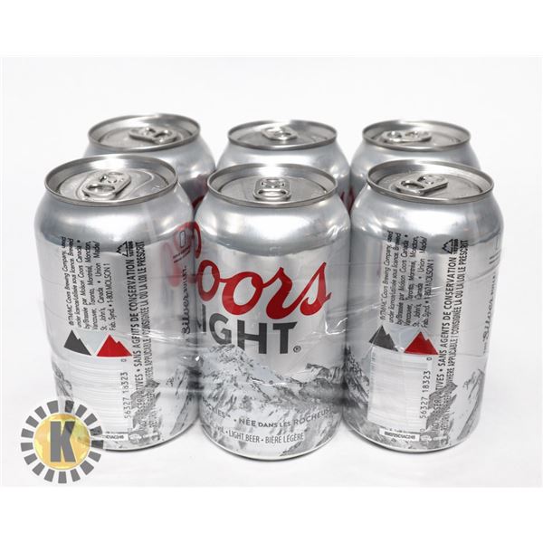 COORS LIGHT 6 *  355ML; 4.0%