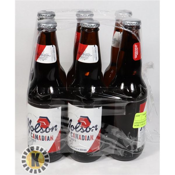 6 PACK MOLSON CANADIAN LAGER 341ML. 5.0% ALC.