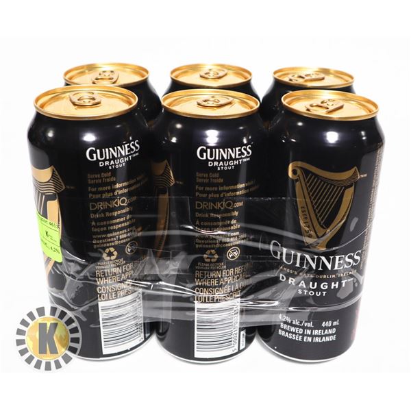 GUINNESS DRAUGHT 6 * 440ML; 4,2% ALC.