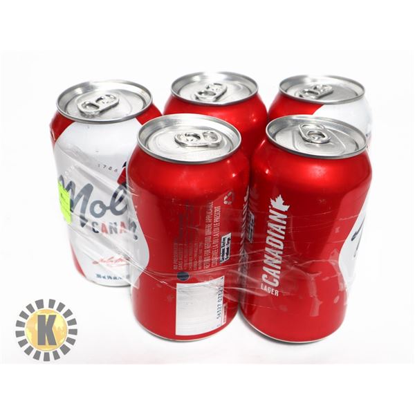 MOLSON CANADIAN  5 * 330ML; 5.0 % ALC.