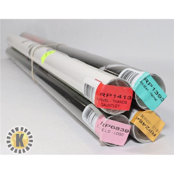 BUNDLE OF 4 MYSTERY SUPER HERO POSTERS