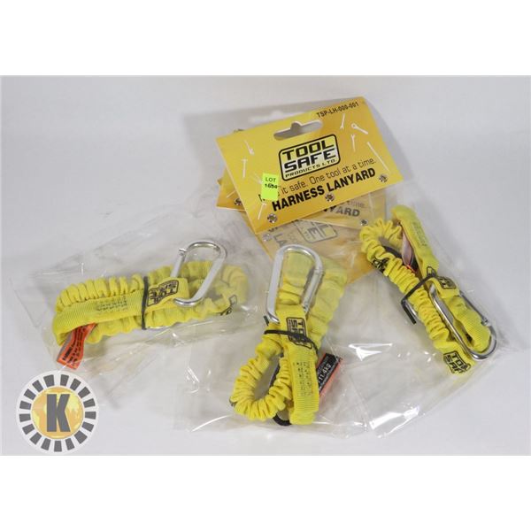 LOT OF THREE NEW TOOL SAFE LANYARDS