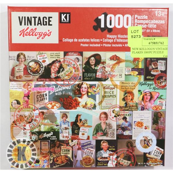 NEW KELLOGG'S HAPPY HOSTESS 1000PC PUZZLE