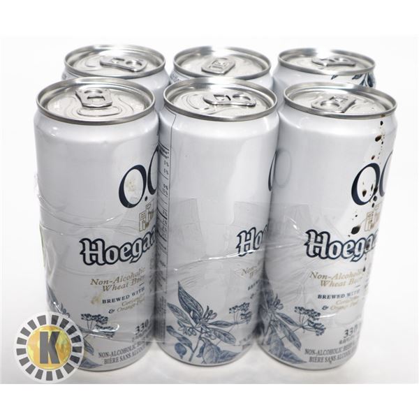 6 PACK HOEGAARDEN. 330ML. 0.0% ALC.