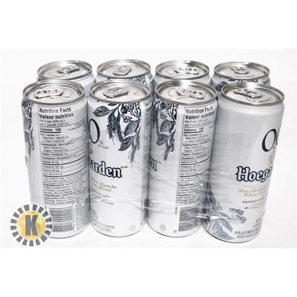 8 PACK HOEGAARDEN. 330ML. 0.0% ALC.