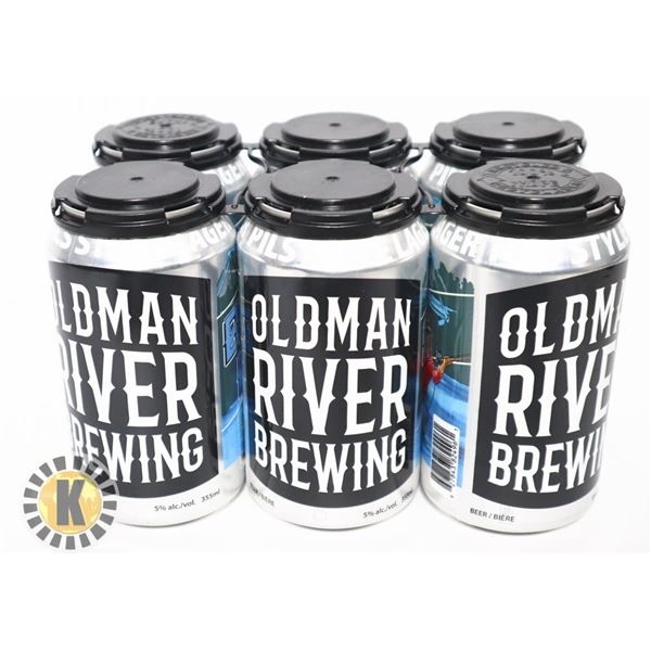 6 OLDMAN RIVER BLUE BRIDGE ; 355ML; 5.0% ALC.