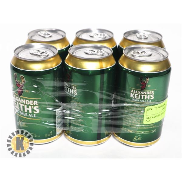 ALEXANDER KEITH'S 6* 355ML; 5.0% ALC.