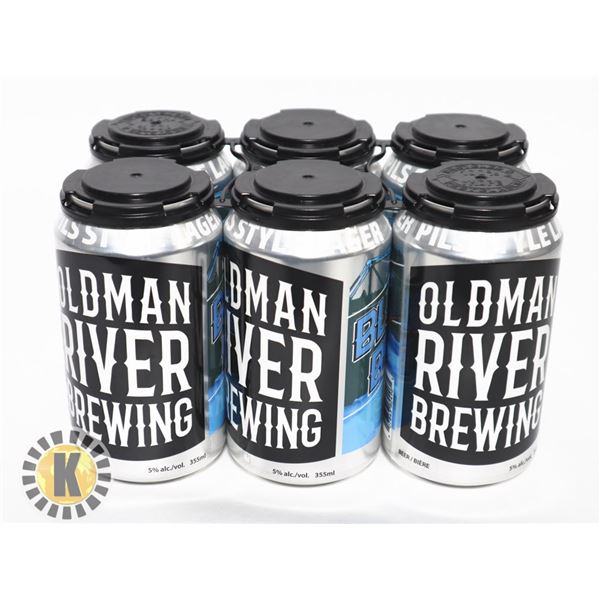 6 OLDMAN RIVER BLUE BRIDGE ; 355ML; 5.0% ALC.