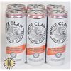 Image 1 : WHITE CLAW RUBY GRAPEFRUIT- 6 CANS * 355ML 5%ALC.